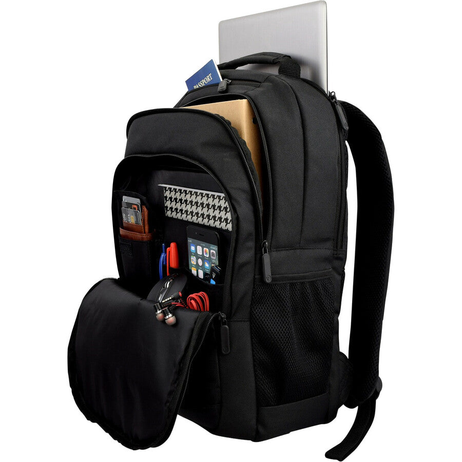 V7 Professional Cbp16-Blk-9N Carrying Case (Backpack) For 15.6" Book, Notebook - Black