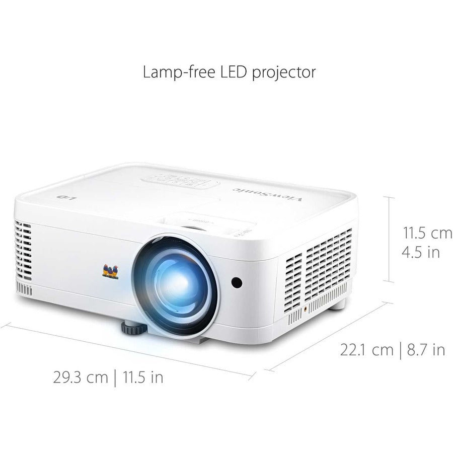 ViewSonic 3000 Lumens Wxga Short Throw Led Projector LS550WH