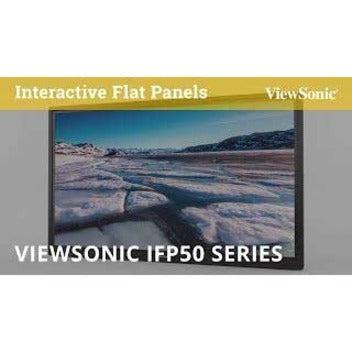 Viewsonic Ifp6550 Interactive Whiteboard 165.1 Cm (65") 3840 X 2160 Pixels Touchscreen Black