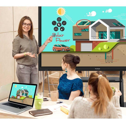 Viewsonic Ifp7550 Interactive Whiteboard 190.5 Cm (75") 3840 X 2160 Pixels Touchscreen Black