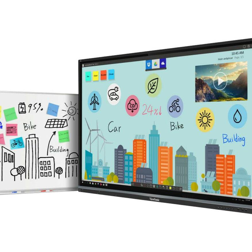 Viewsonic Ifp9850 Interactive Whiteboard 2.49 M (98") 3840 X 2160 Pixels Touchscreen Black Hdmi