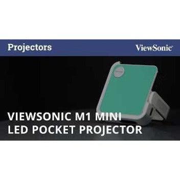 Viewsonic M1 Mini Data Projector Short Throw Projector 120 Ansi Lumens Led Wvga (854X480) White