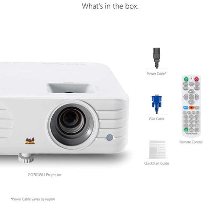 Viewsonic Pg701Wu Data Projector Standard Throw Projector 3500 Ansi Lumens Dmd Wuxga (1920X1200) White