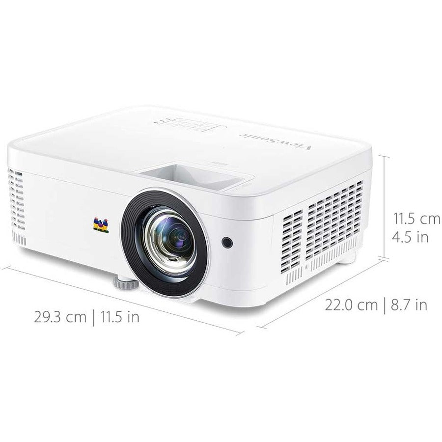 Viewsonic Px706Hd Data Projector Short Throw Projector 3000 Ansi Lumens Dmd 1080P (1920X1080) White