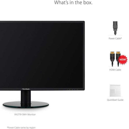 Viewsonic Value Series Va2719-Smh Computer Monitor 68.6 Cm (27") 1920 X 1080 Pixels Full Hd Led Black