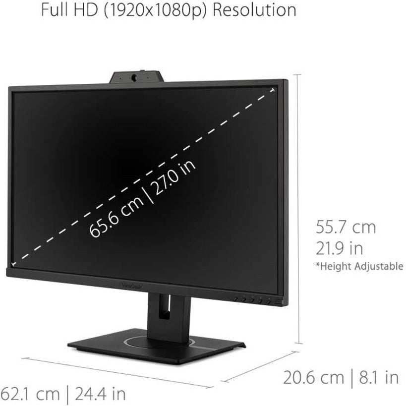 Viewsonic Vg Series Vg2740V Led Display 68.6 Cm (27") 1920 X 1080 Pixels Full Hd