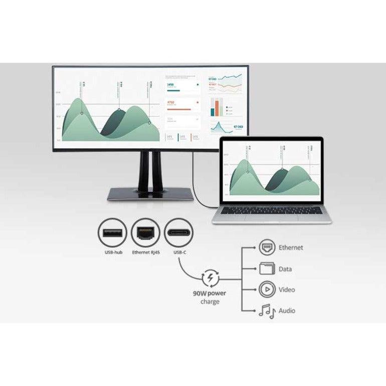 Viewsonic Vp Series Vp3481A Computer Monitor 86.4 Cm (34") 3440 X 1440 Pixels Wide Quad Hd Led Black