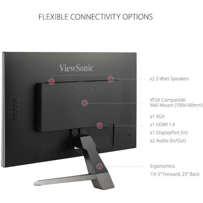 Viewsonic Vx Series Vx2767-Mhd Computer Monitor 68.6 Cm (27") 1920 X 1080 Pixels Full Hd Black
