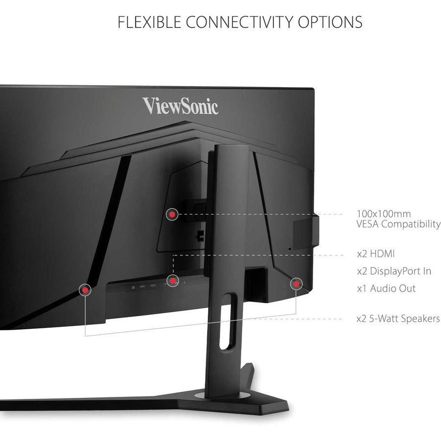 Viewsonic Vx Series Vx3418-2Kpc Led Display 86.4 Cm (34") 3440 X 1440 Pixels Wide Quad Hd Black