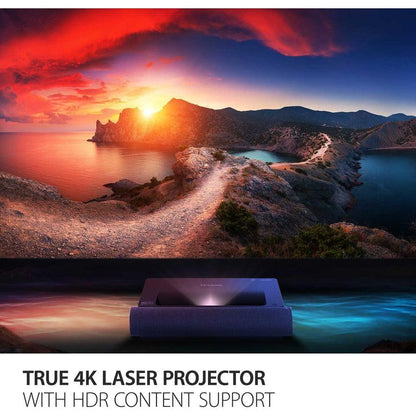 Viewsonic X2000B-4K Ultra Short Throw 4K Uhd Laser Projector With 2000 Ansi Lumens, Bt Speakers And Wi-Fi