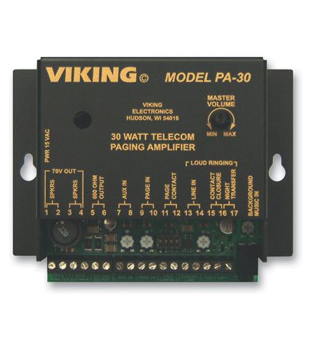 Viking 30 Watt Telecom Paging Amp VK-PA-30