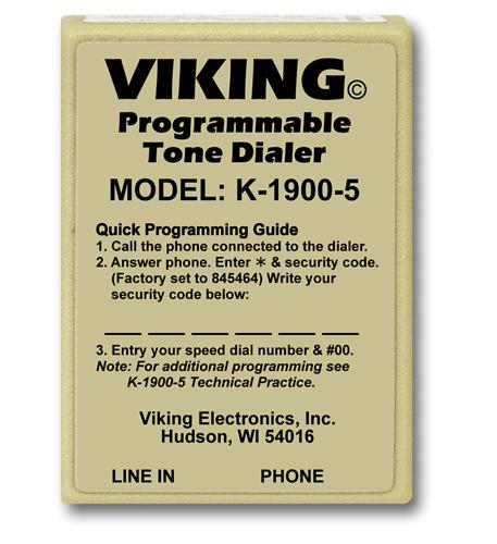 Viking Hot Dialer with Touch Tone VK-K-1900-5