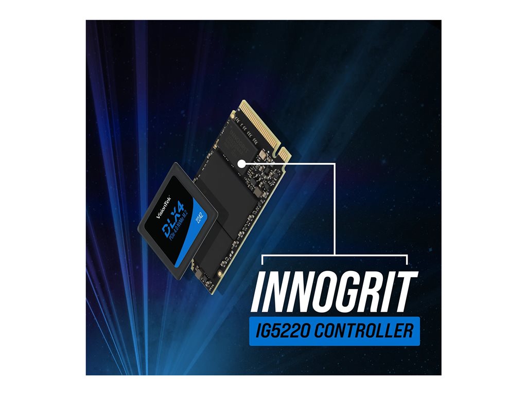 VisionTek DLX4 - SSD - encrypted - 512 GB - internal - M.2 2242 - PCIe