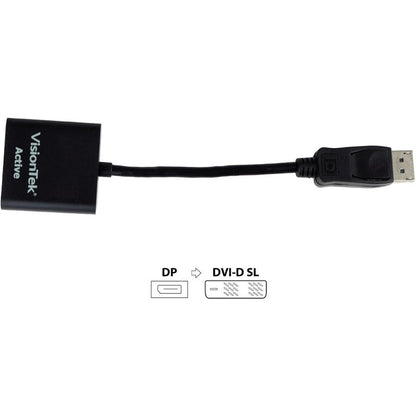 Visiontek Displayport To Sl Dvi-D Active Adapter (M/F)