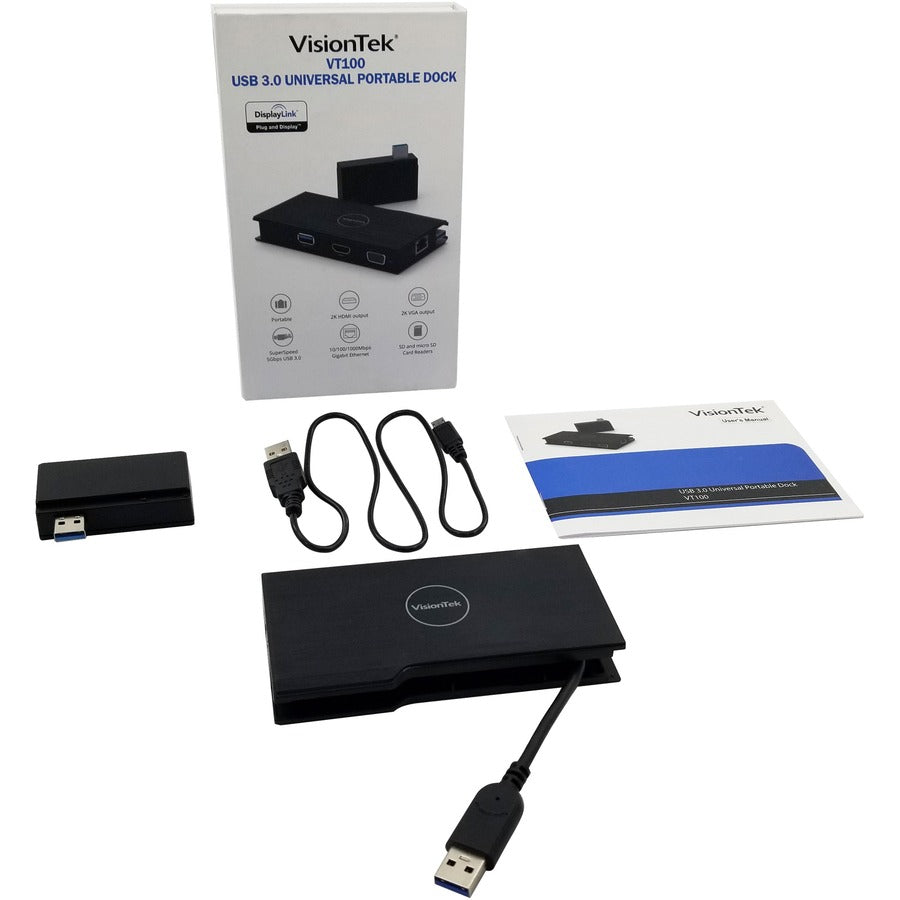 Visiontek Vt100 Universal Usb 3.0 Portable Dock