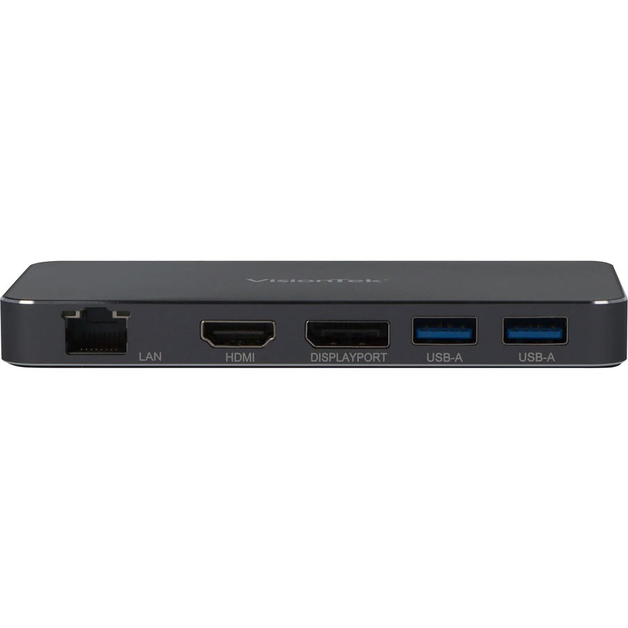 Visiontek Vt350 Portable Usb-C Docking Station With Power Passthrough