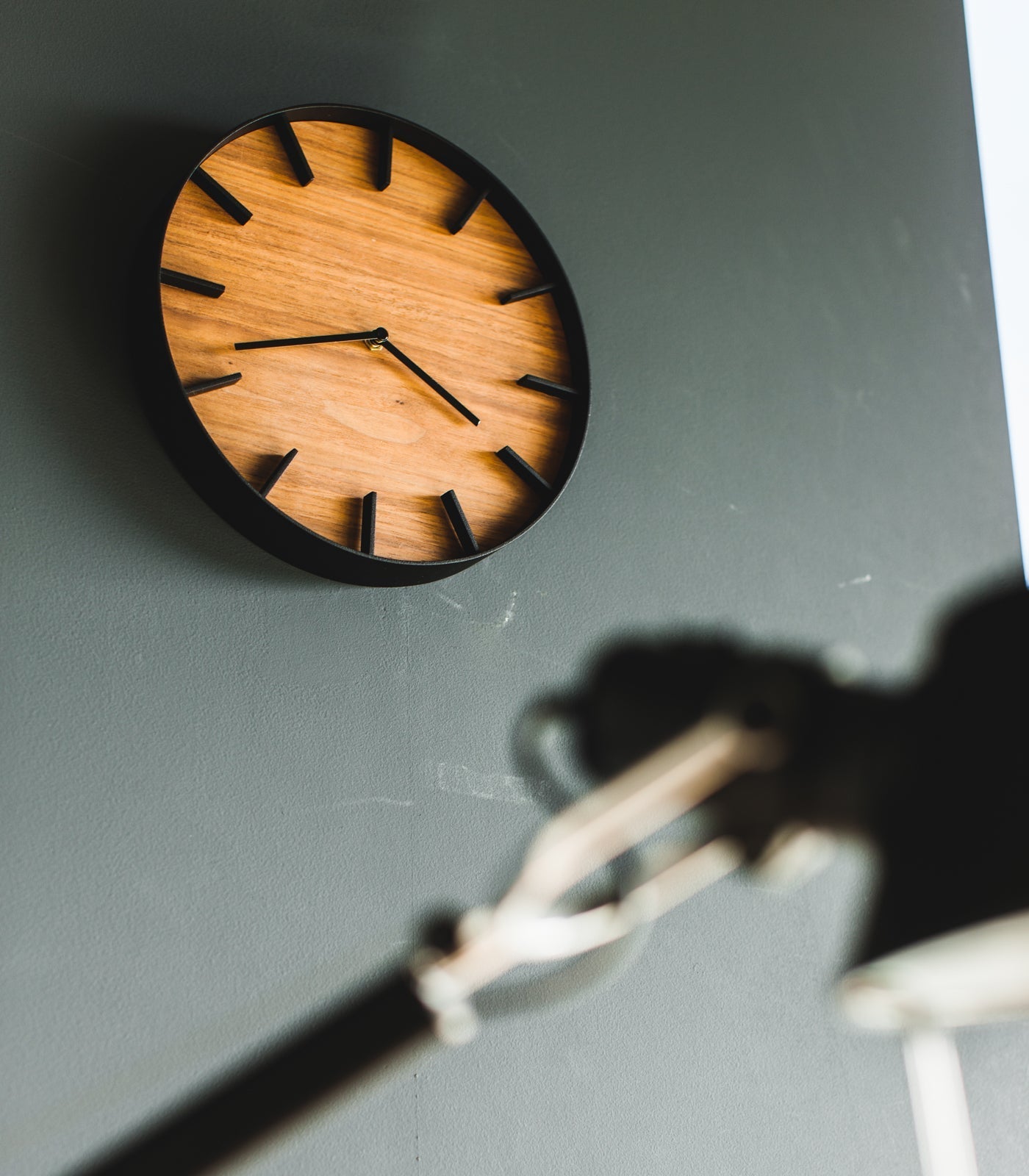 Wall Clock - Steel + Wood