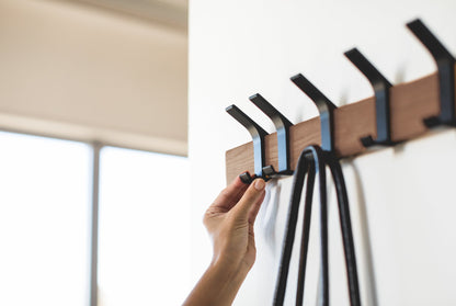 Wall-Mounted Coat Rack - Steel + Wood