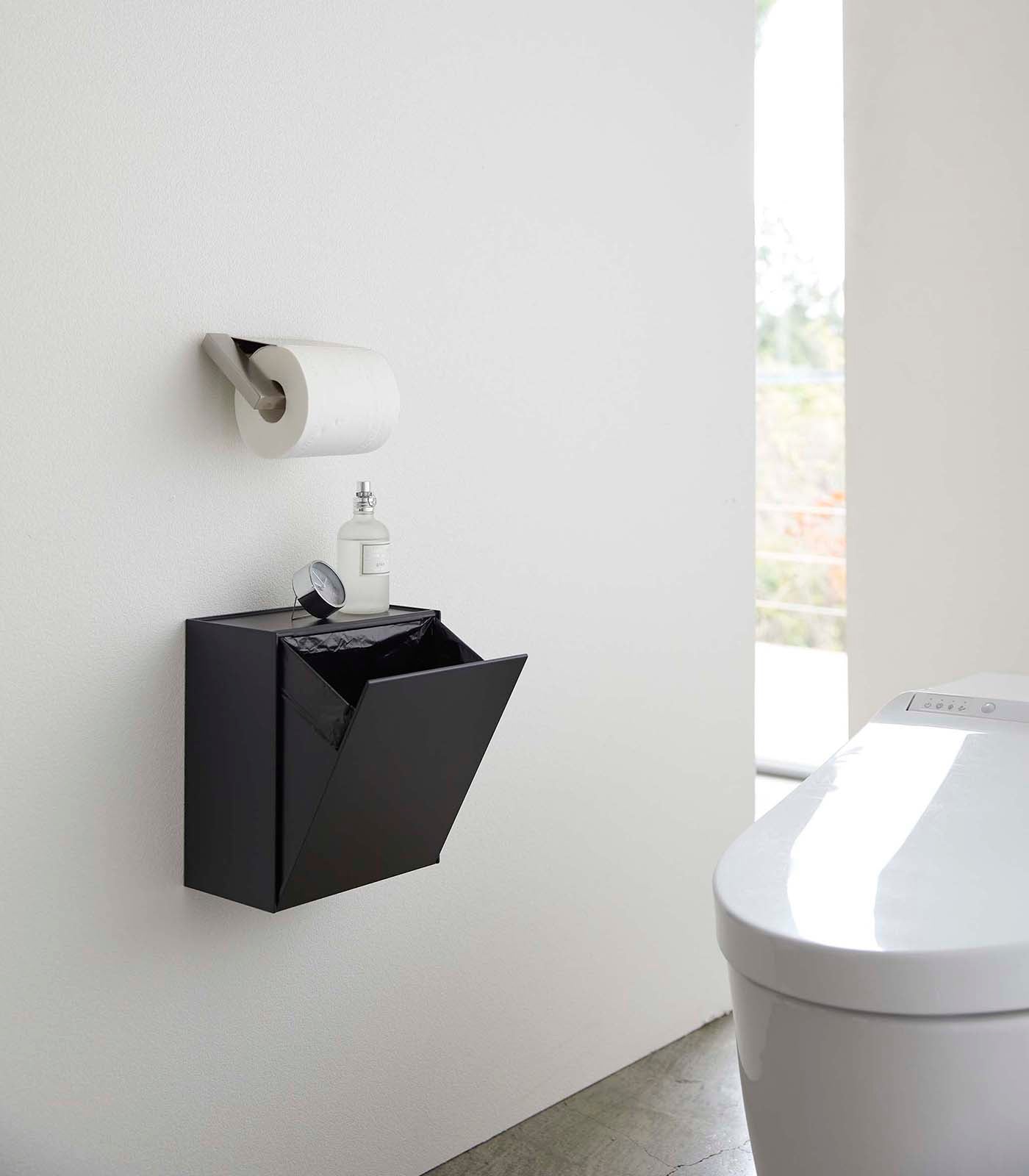 Wall-Mounted Storage or Trash Bin