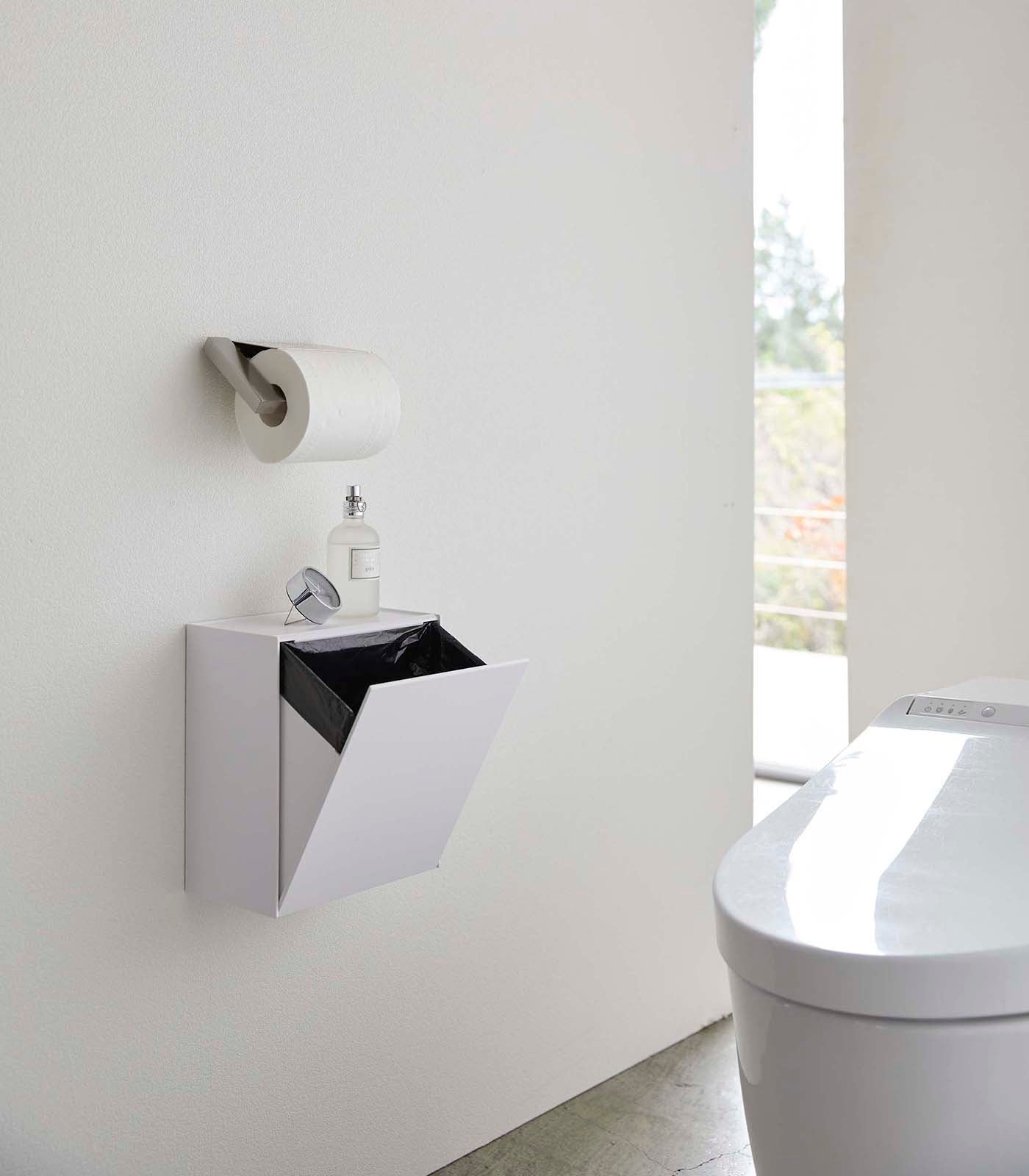 Wall-Mounted Storage or Trash Bin