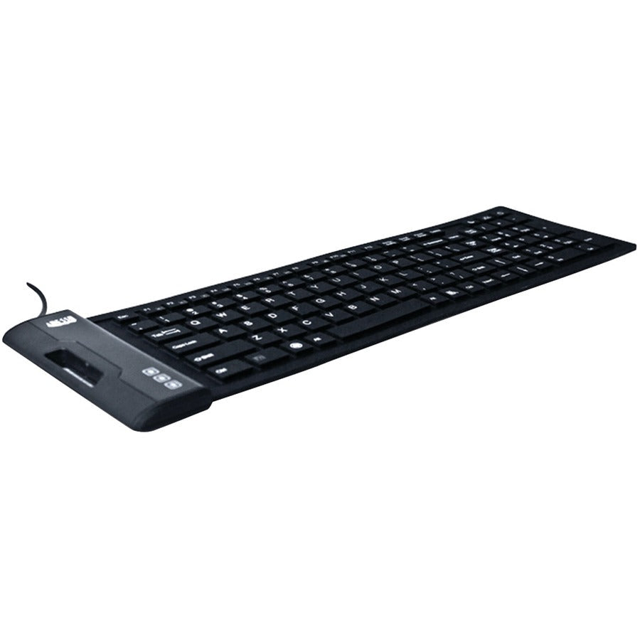 Waterproof Flexible Keyboard,Antimicrobial/Wash/108Keys/Usb