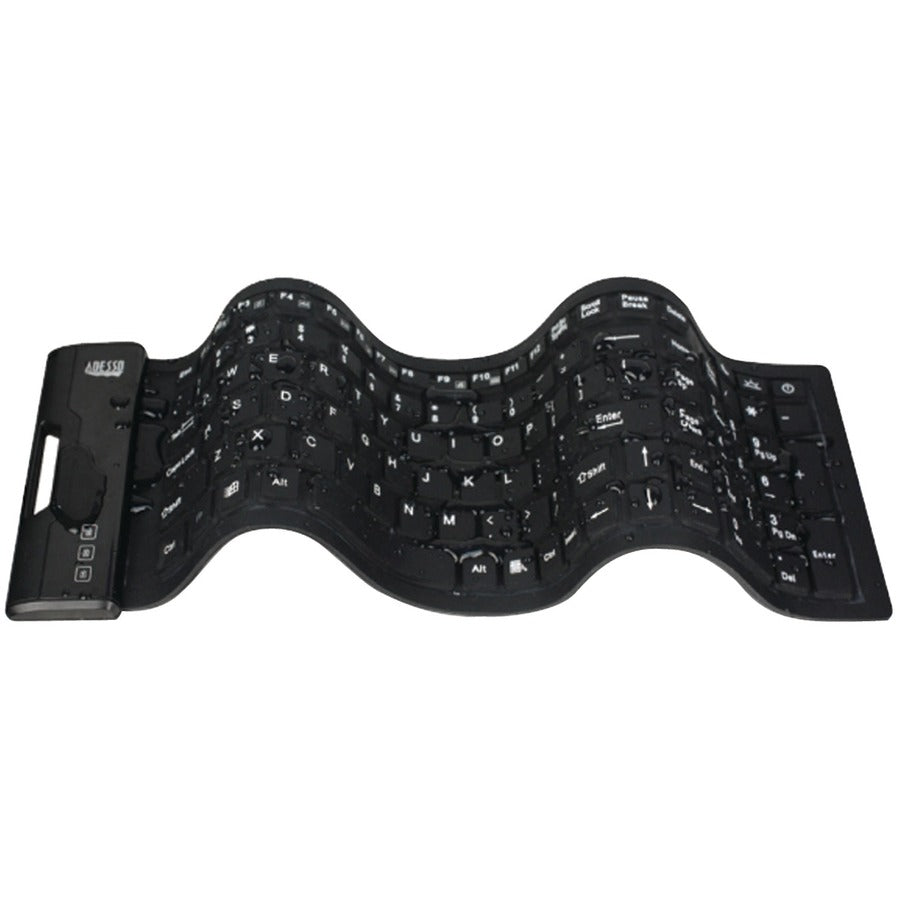 Waterproof Flexible Keyboard,Antimicrobial/Wash/108Keys/Usb