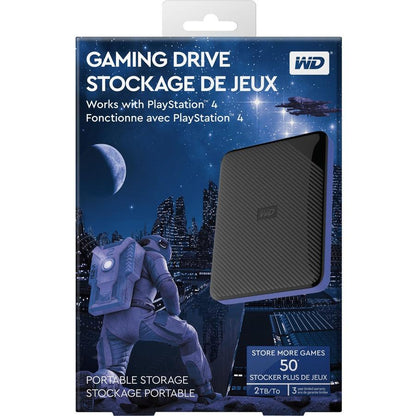 Wd 2Tb Gaming Drive Black External Hard Drive For Playstation/Xbox & Pc - Usb 3.0 (Wdbdff0020Bbk-Wesn)