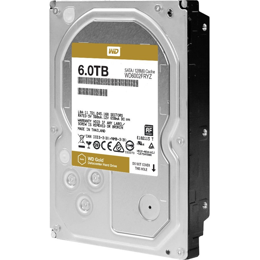 Wd-Imsourcing Gold Wd6002Fryz 6 Tb Hard Drive - 3.5" Internal - Sata (Sata/600)