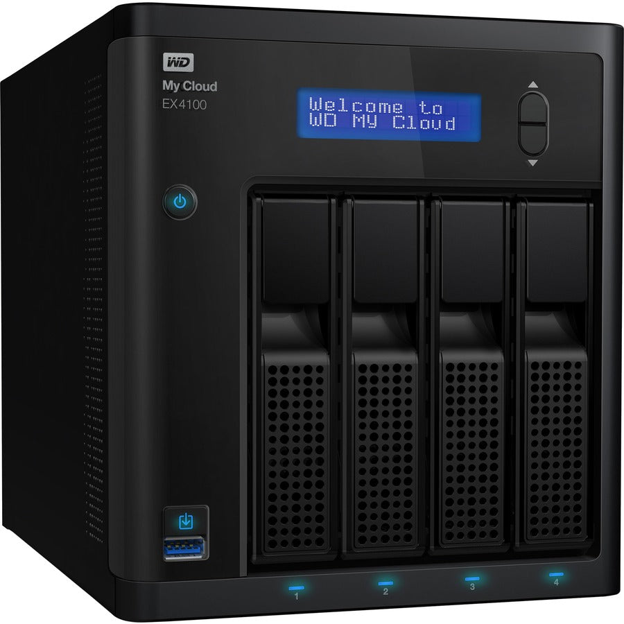 Wd My Cloud Business Series Ex4100, 24Tb, 4-Bay Pre-Configured Nas With Wd Red&Trade; Drives