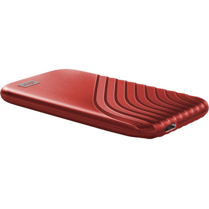 Wd My Passport Wdbagf0010Brd-Wesn 1 Tb Portable Solid State Drive - External - Red