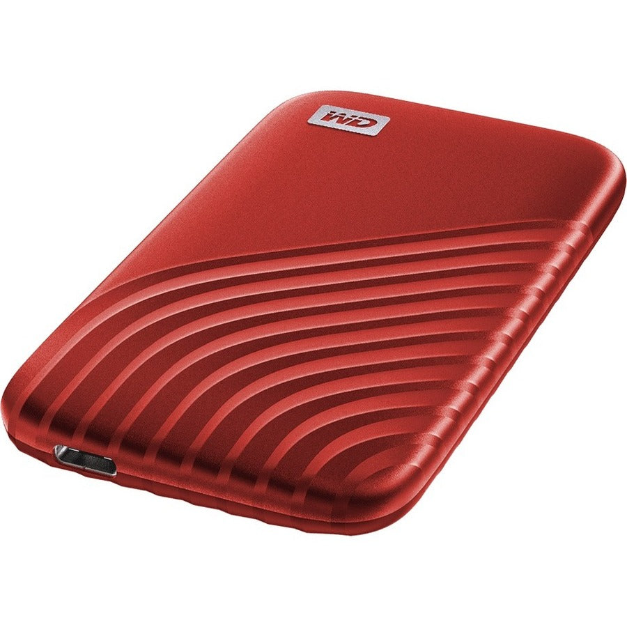 Wd My Passport Wdbagf0010Brd-Wesn 1 Tb Portable Solid State Drive - External - Red