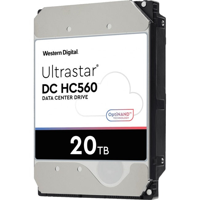 Wd Ultrastar Dc Hc560 Wuh722020Ale6L1 20 Tb Hard Drive - 3.5" Internal - Sata (Sata/600) - Conventional Magnetic Recording (Cmr) Method