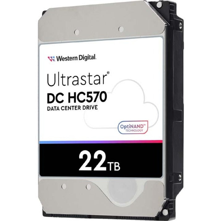 Wd Ultrastar Dc Hc570 Wuh722222Al5201 22 Tb Hard Drive - 3.5" Internal - Sas (12Gb/S Sas) - Conventional Magnetic Recording (Cmr) Method