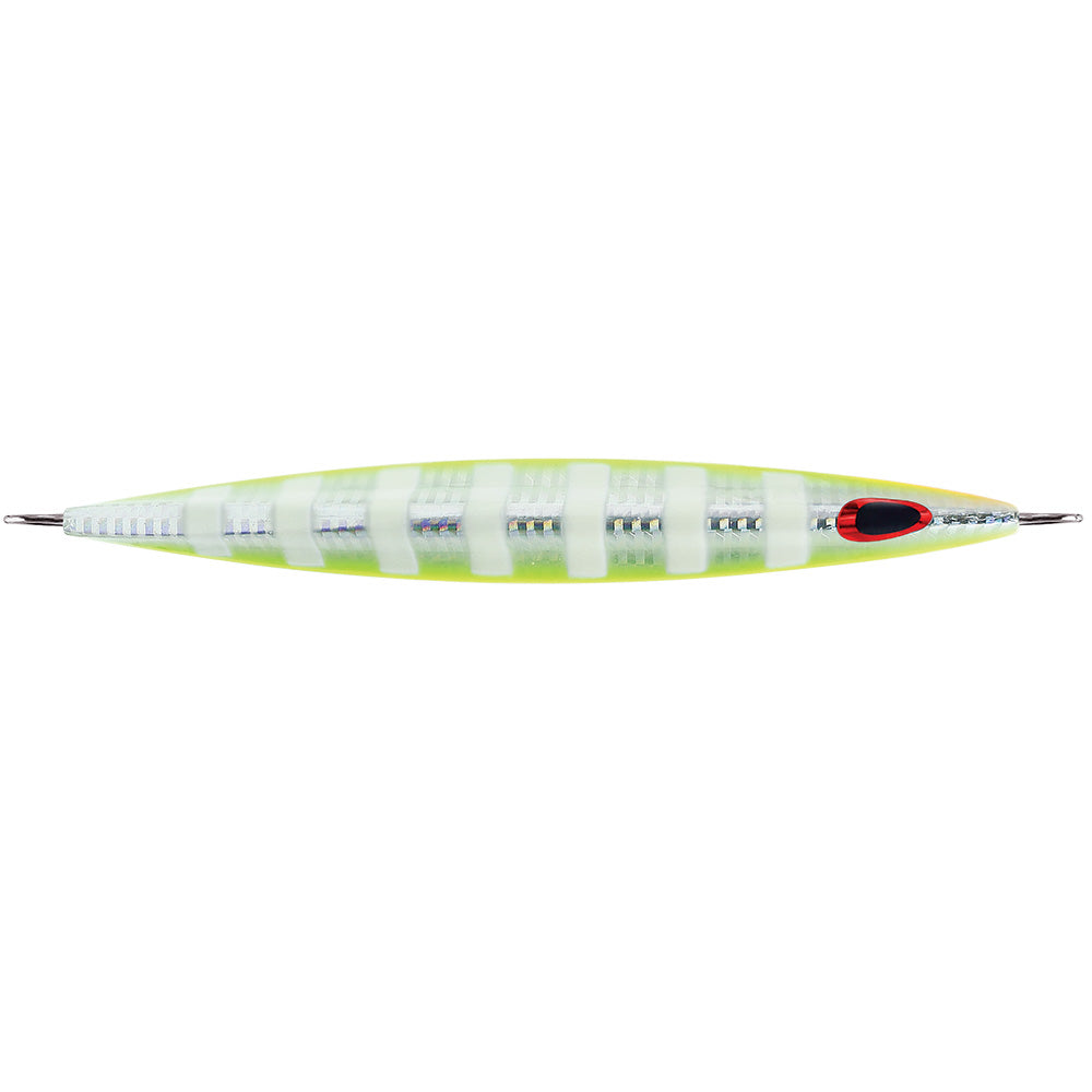 Williamson Kensaki 220 Jig - 6.75" - 7.75oz - UV Chartreuse Glow Zebra