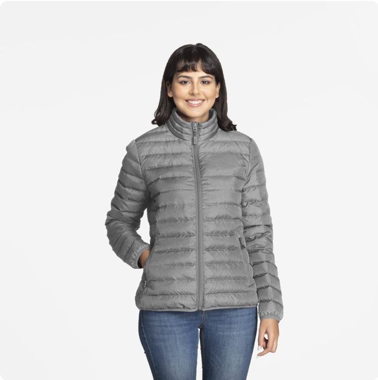 Women’s Packable Puffer Jacket – Lightweight Warmth with Custom Embroidery Style