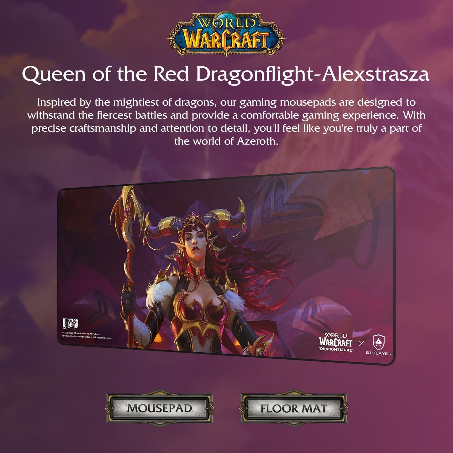 World of Warcraft®: Dragonflight Mousepad / Floor Mat-Alexstrasza Edition