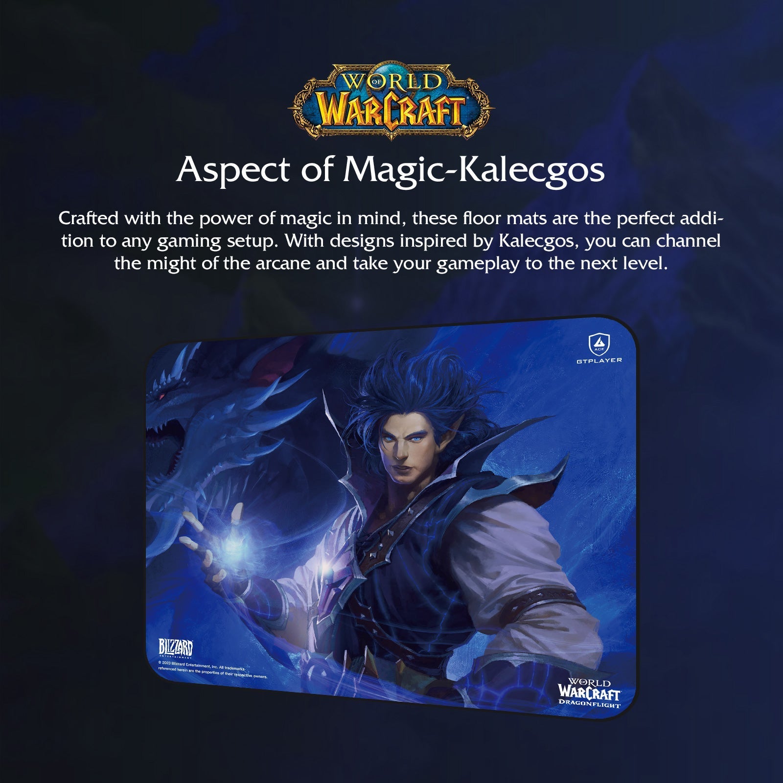 World of Warcraft®: Dragonflight Mousepad / Floor Mat-Kalecgos Edition