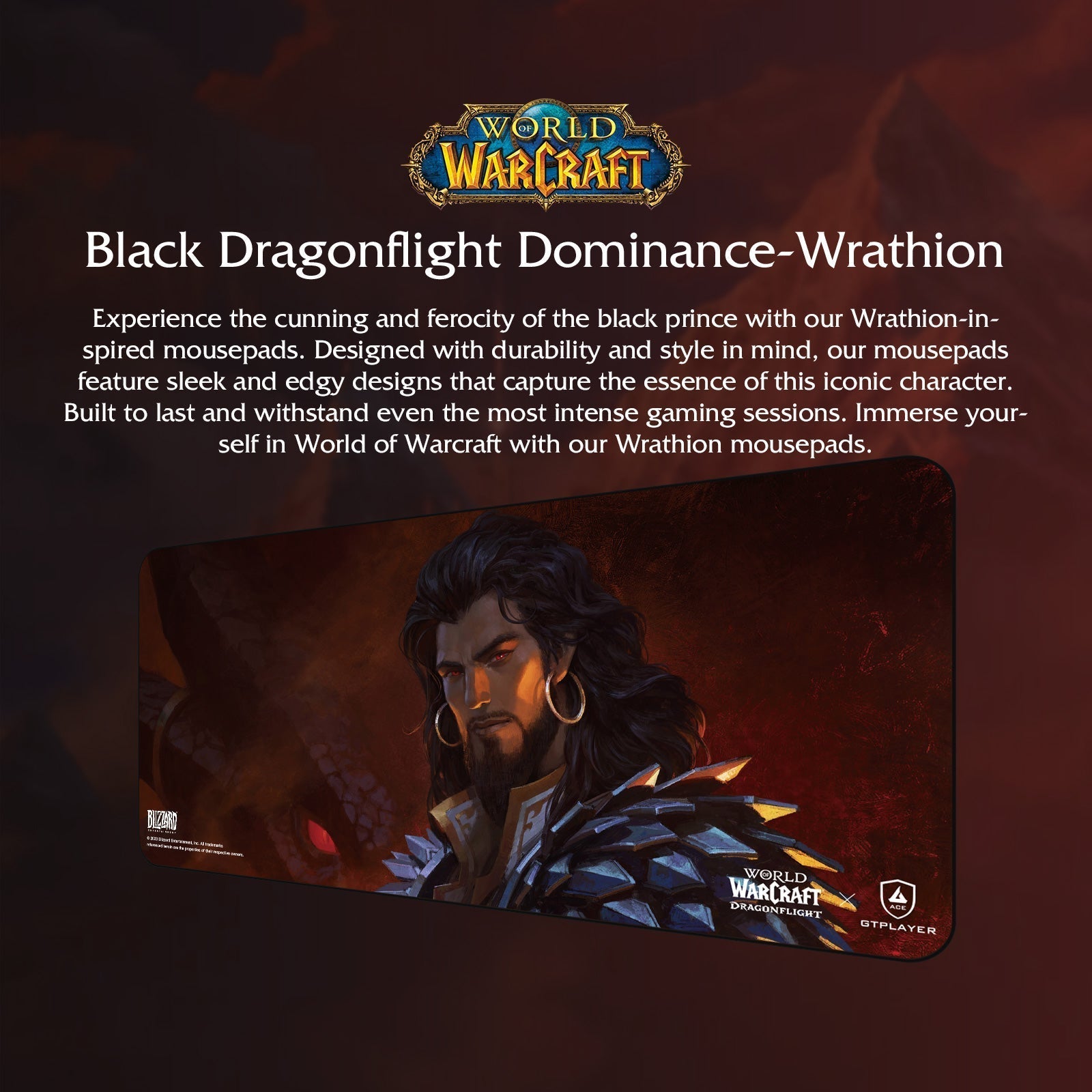 World of Warcraft®: Dragonflight Mousepad / Floor Mat-Wrathion Edition