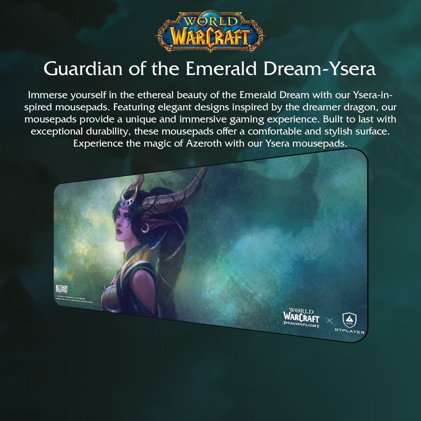 World of Warcraft®: Dragonflight Mousepad / Floor Mat-Ysera Edition