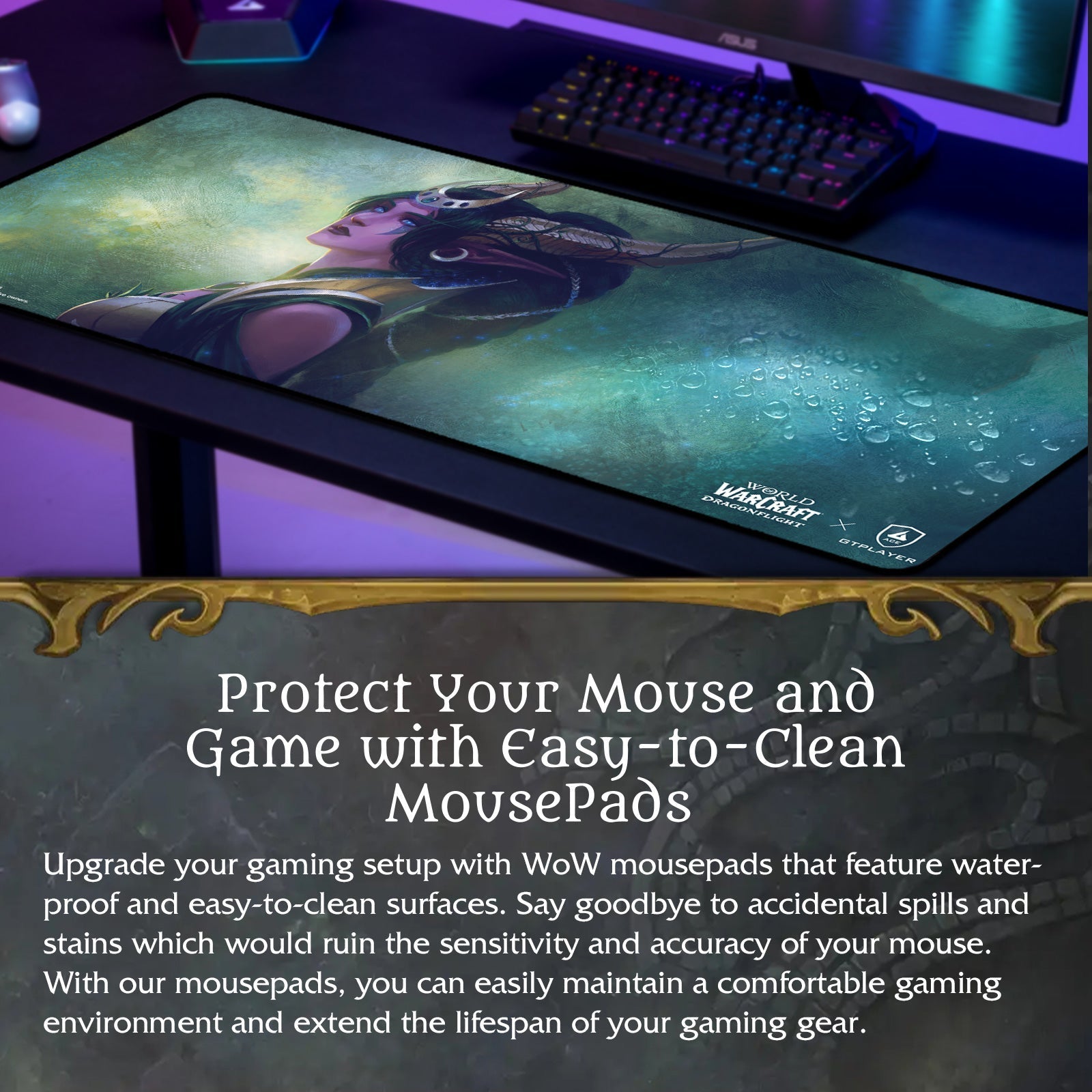 World of Warcraft®: Dragonflight Mousepad / Floor Mat-Ysera Edition