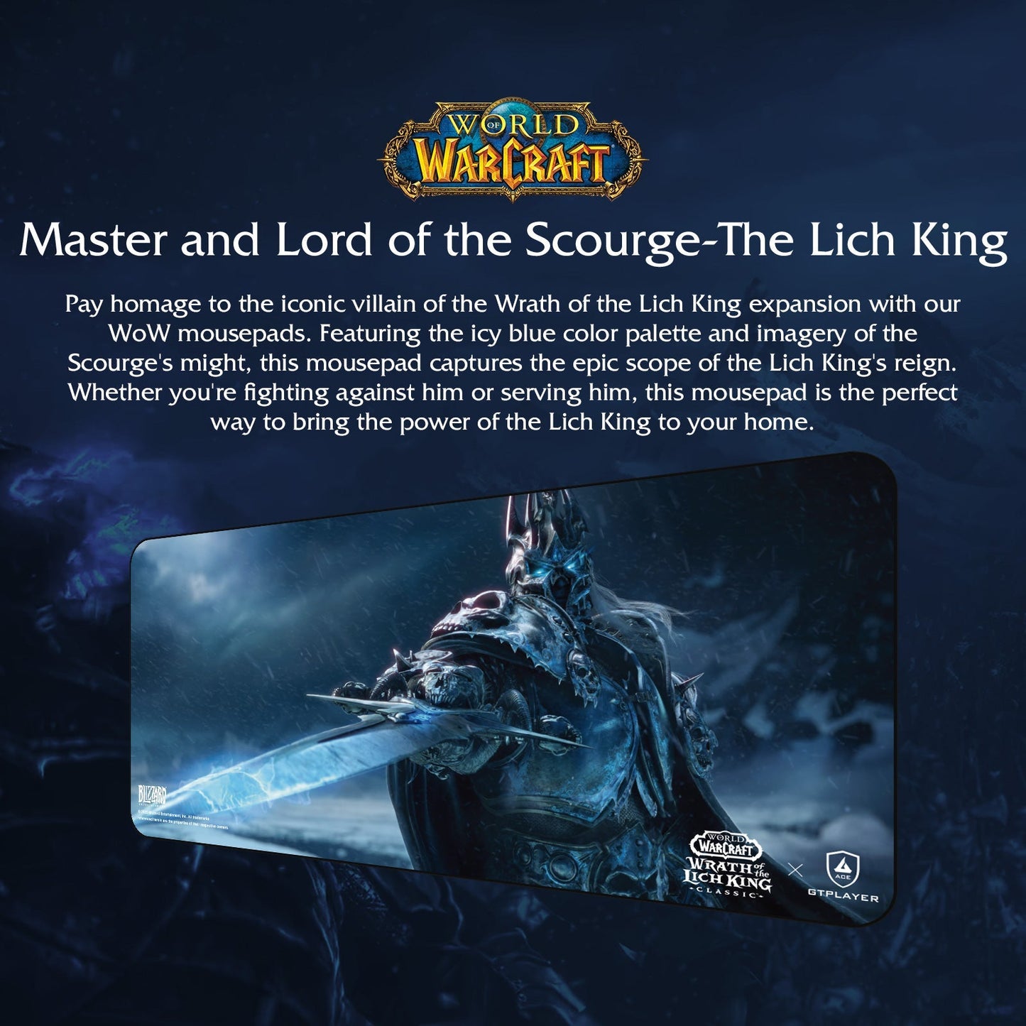 World of Warcraft®: Wrath of the Lich King® Classic Mousepad / Floor Mat