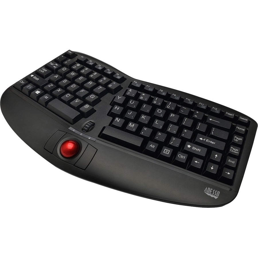 Wrls Ergo Trackball Keyboard,Optical Trackball & Scroll Wheel