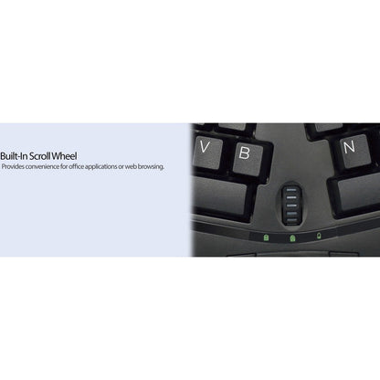 Wrls Ergo Trackball Keyboard,Optical Trackball & Scroll Wheel