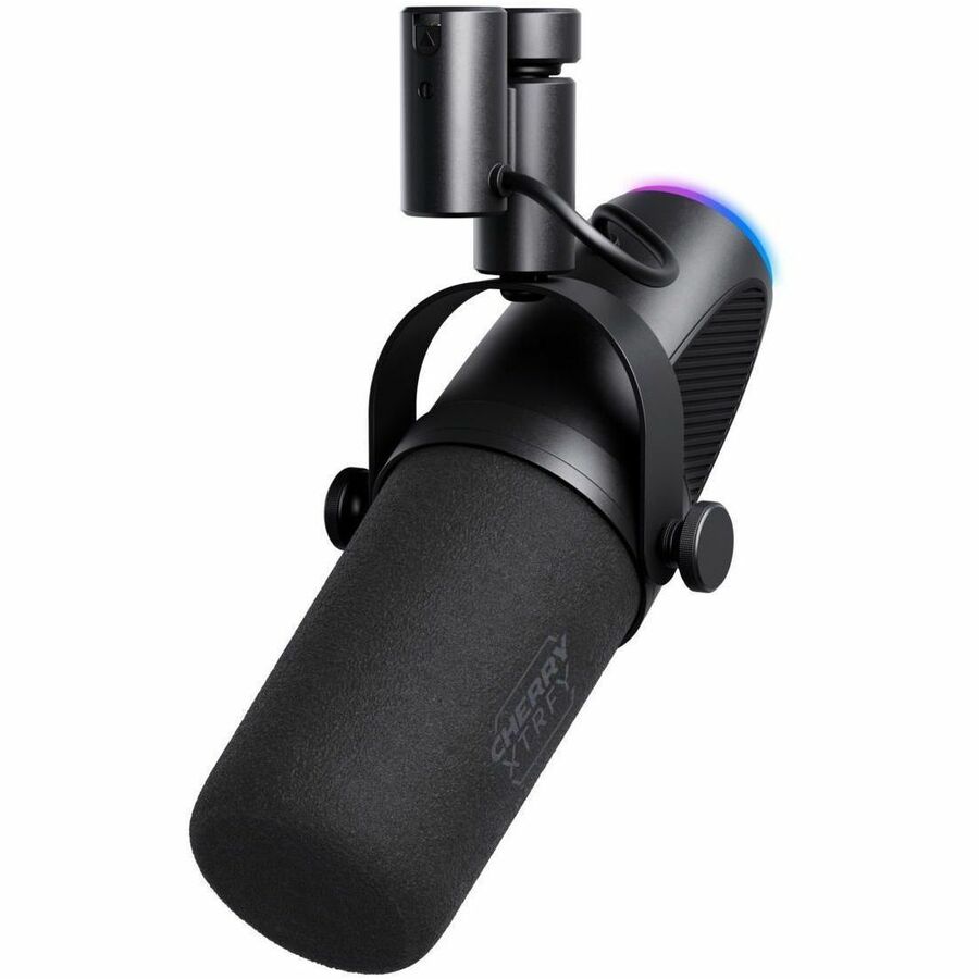 XTRFY Ngale X CX-NGALE-X-RGB-BLACK Wired Dynamic Microphone for Recording, Live Streaming, Monitoring, Studio, Gaming, Podcasting - Black