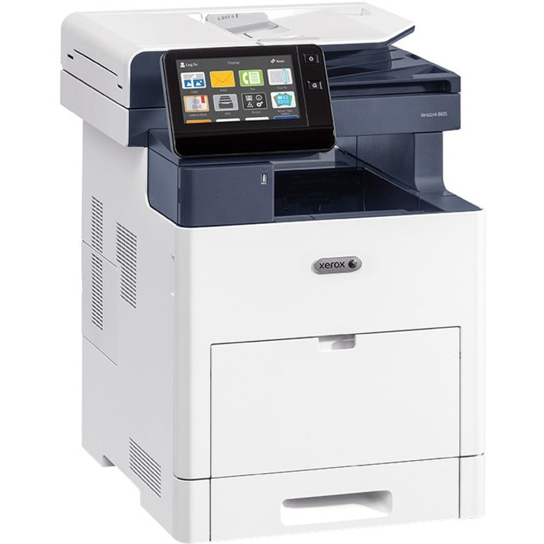 Xerox Versalink B605/X Led Multifunction Printer-Monochrome-Copier/Fax/Scanner-58 Ppm Mono Print-1200X1200 Print-Automatic Duplex Print-250000 Pages Monthly-700 Sheets Input-Color Scanner-600 Optical Scan-Monochrome Fax-Gigabit Ethernet