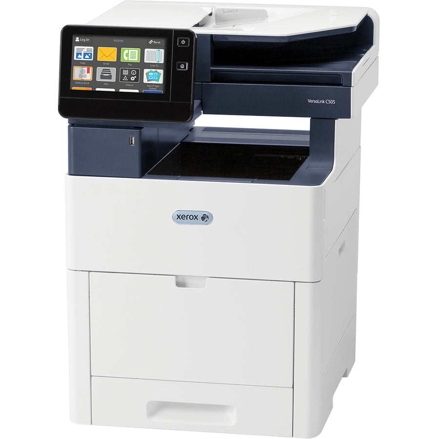 Xerox Versalink C505 C505/S Led Multifunction Printer-Color-Copier/Scanner-45 Ppm Mono/45 Ppm Color Print-1200X2400 Print-Automatic Duplex Print-120000 Pages Monthly-700 Sheets Input-Color Scanner-600 Optical Scan-Gigabit Ethernet