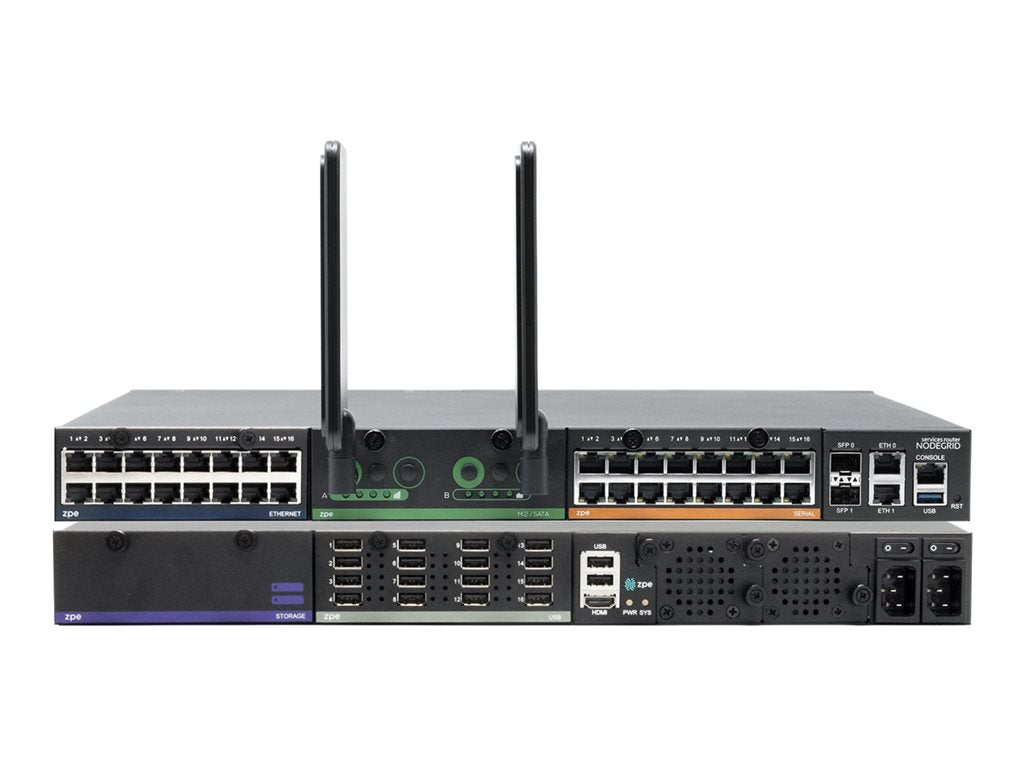 ZPE Nodegrid - Router - WWAN 1GbE - WAN ports: 4 - 4G - rack-mountable