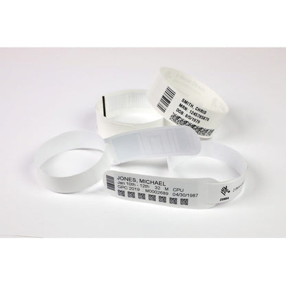 Zebra Wristband Polypropylene 1 X 10In Direct Thermal Zebra Z-Band Fun Pink 1 In Core 10012712-5