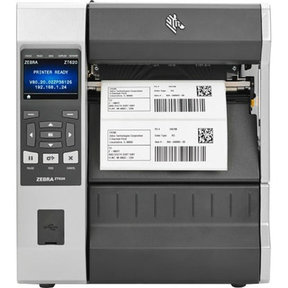 Zebra Zt620 Industrial Direct Thermal/Thermal Transfer Printer - Monochrome - Label Print - Ethernet - Usb - Serial - Bluetooth Zt62063-T210100Z