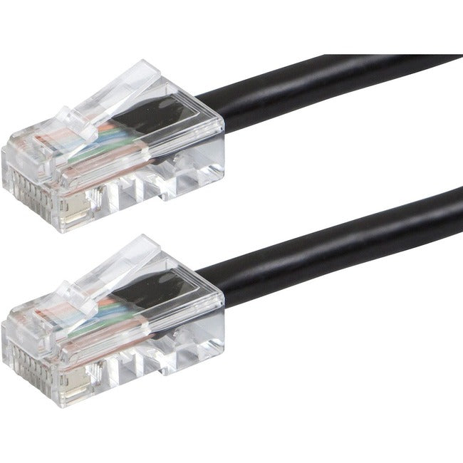 Zeroboot Series Cat6 24Awg Utp Ethernet Network Patch Cable, 7Ft Black